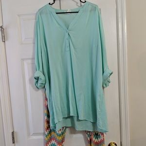 Flowy Green Tunic -Maternity